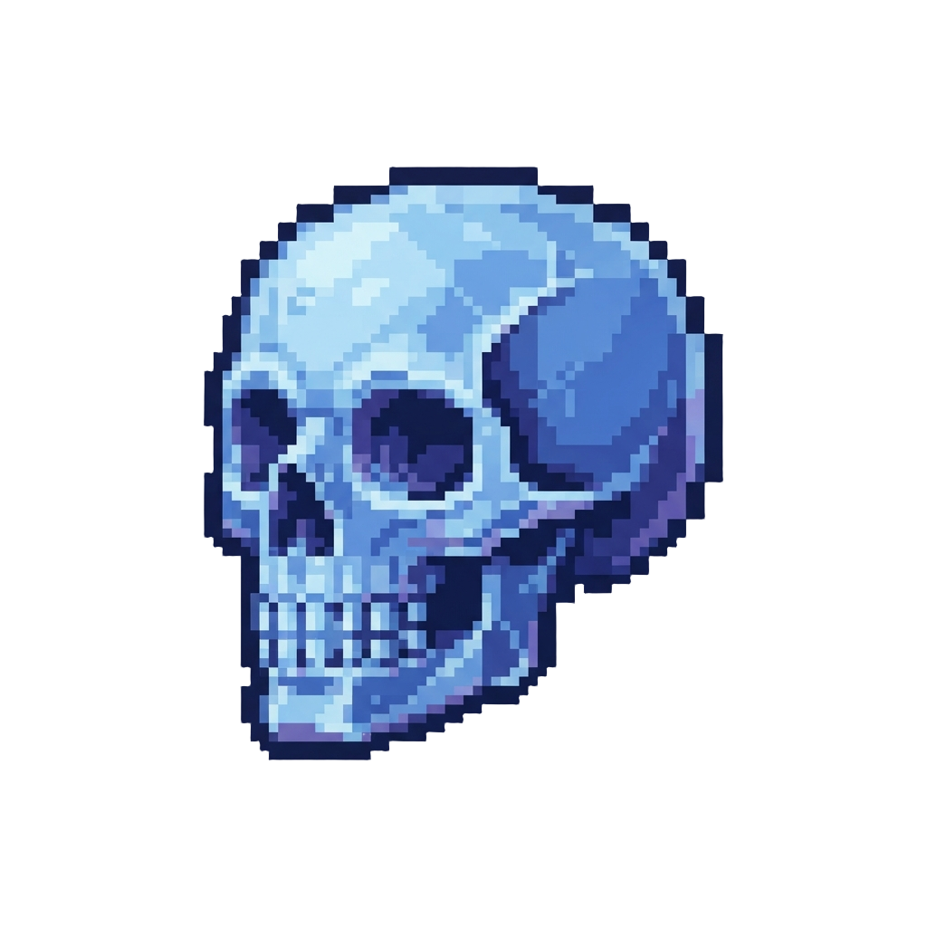 A Shimmering Crystal Skull