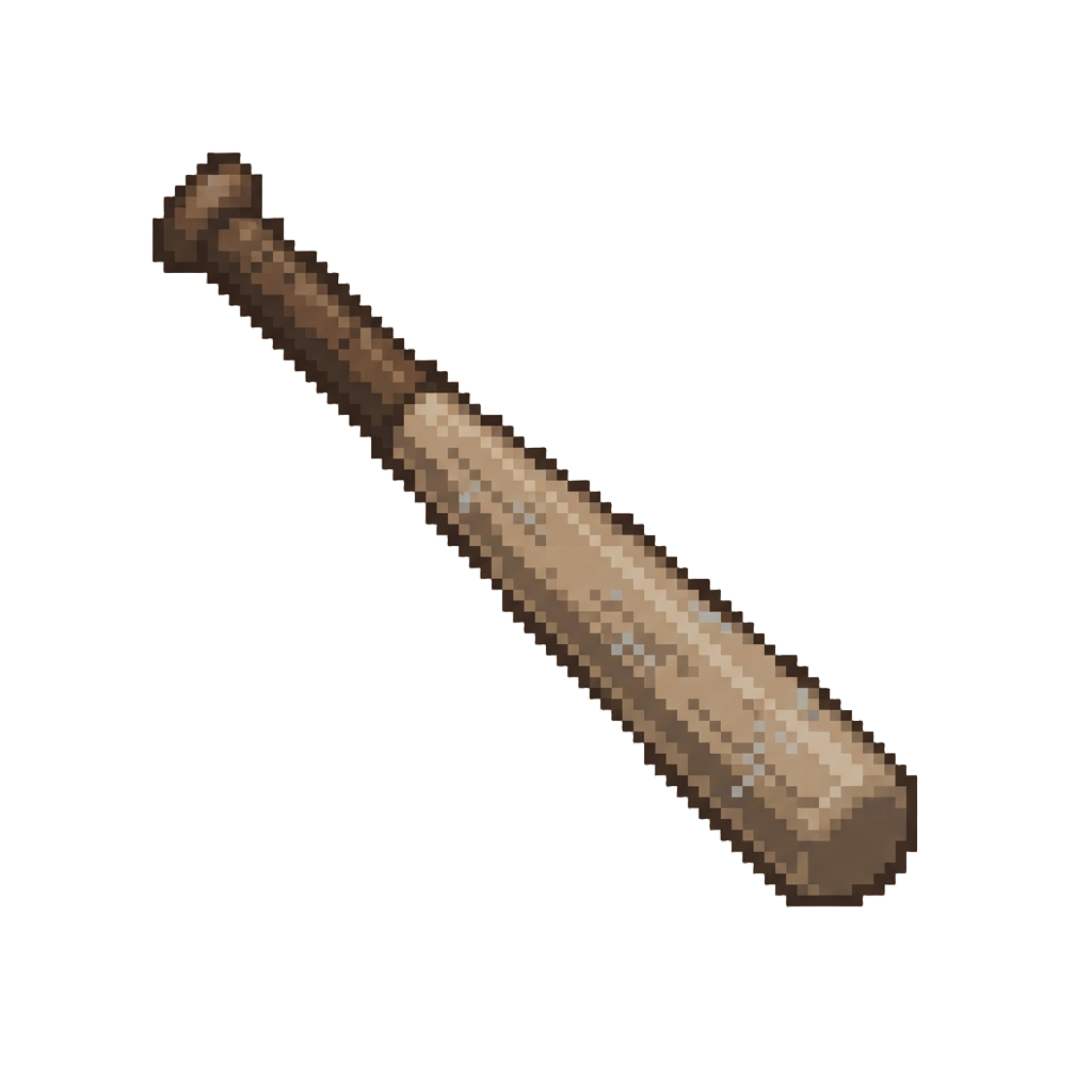 A Dusty Miniature Wooden Bat