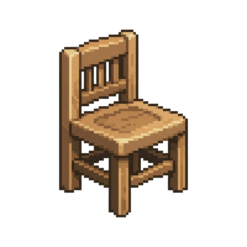 A Tiny Carved Wooden Chair