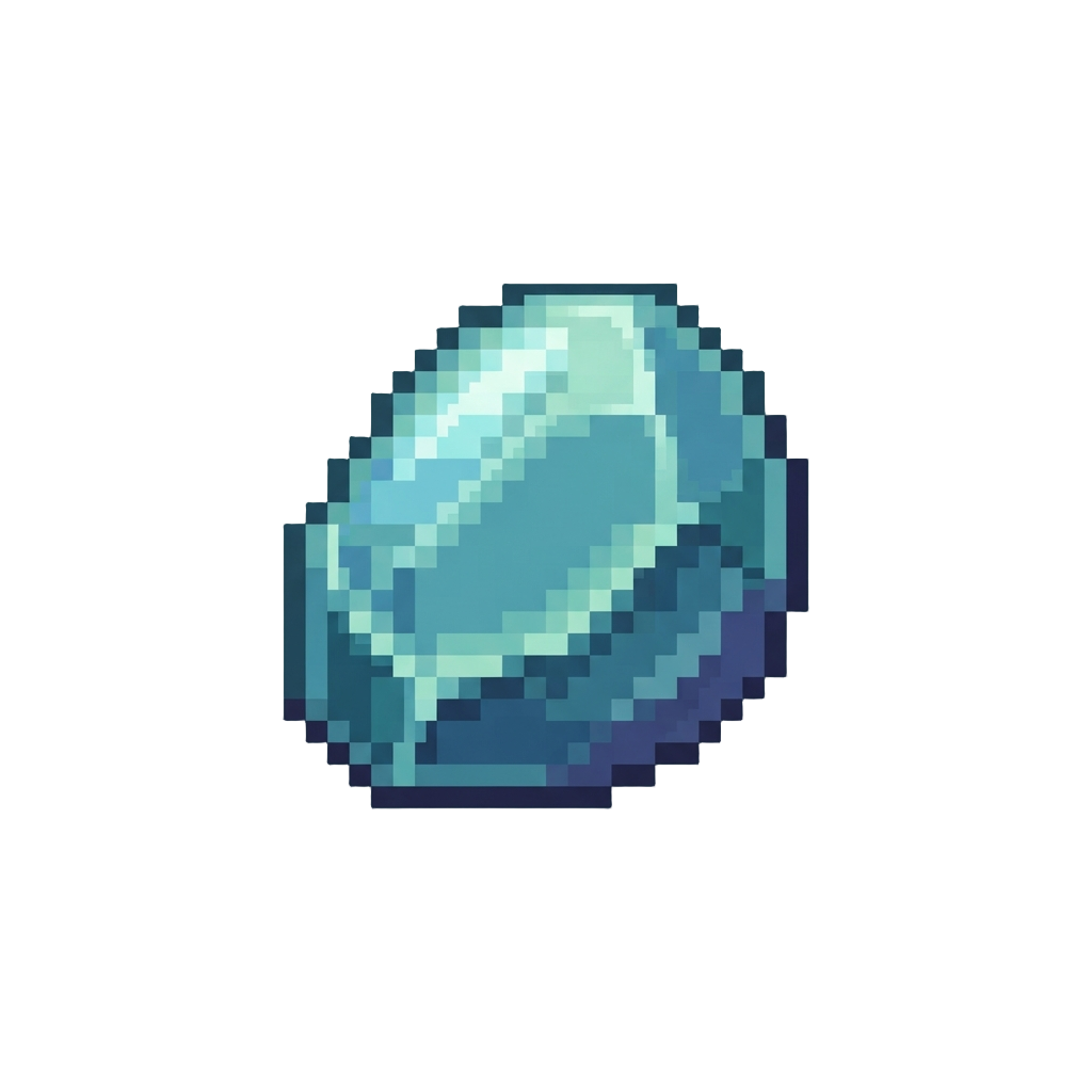 A Shiny Glass Pebble