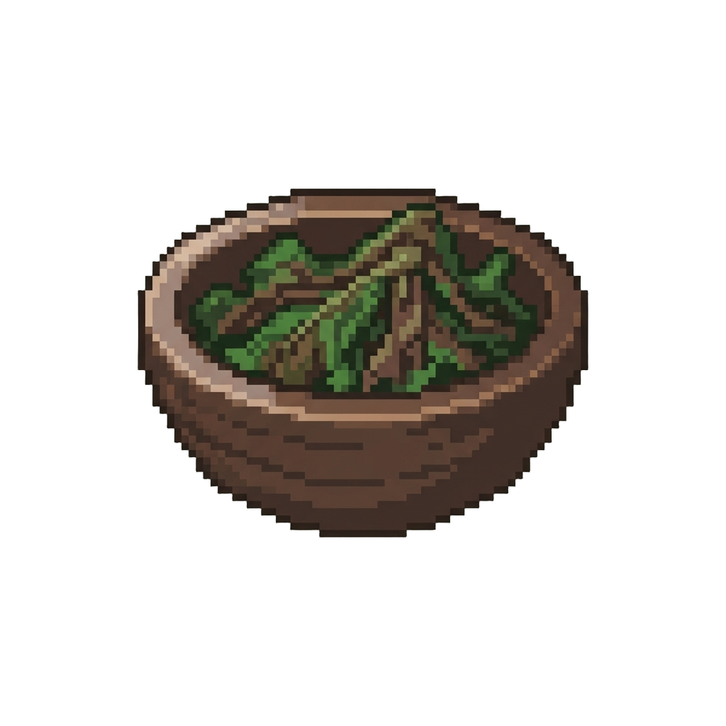 A Brown Wilted Salad Bowl