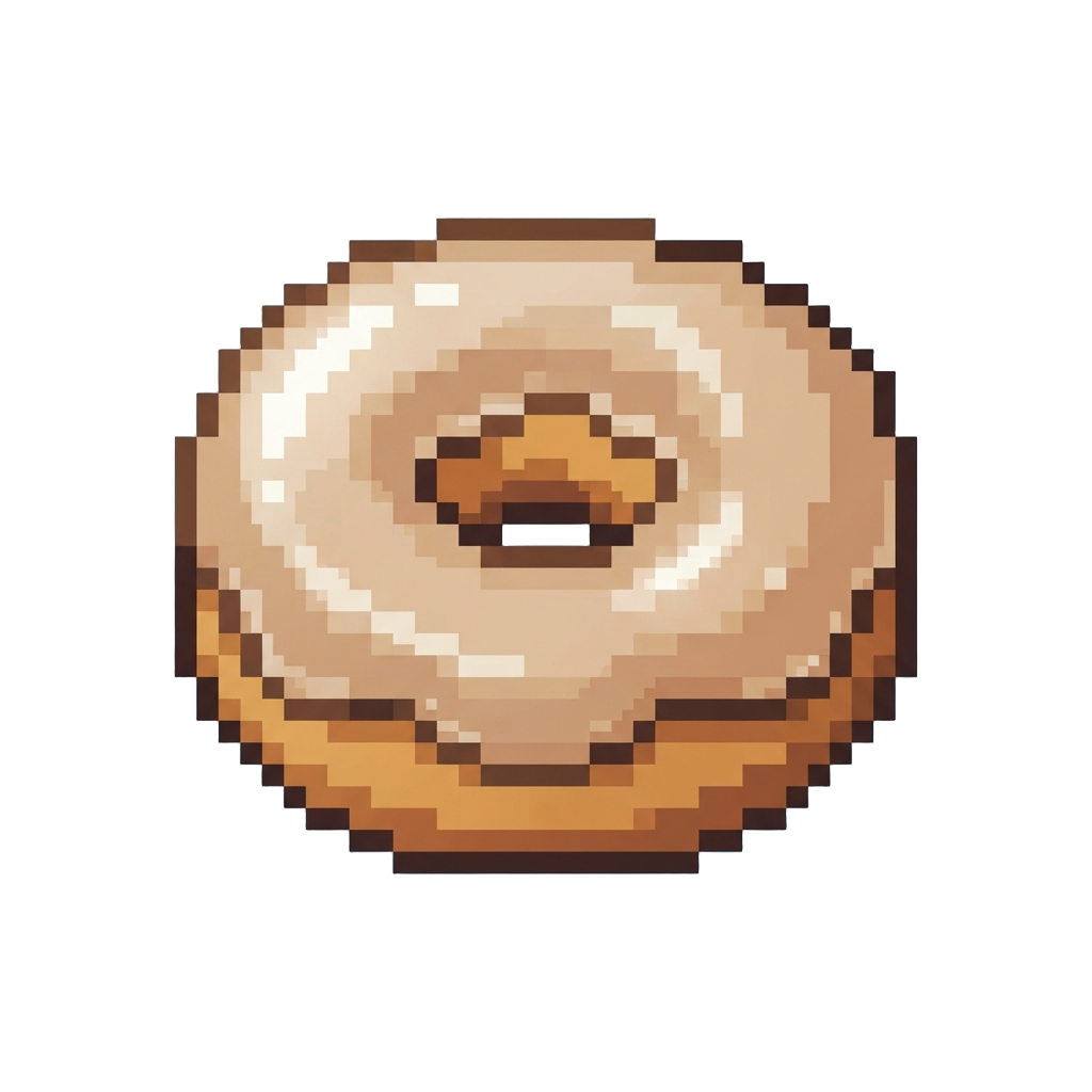 A Fluffy Glazed Donut