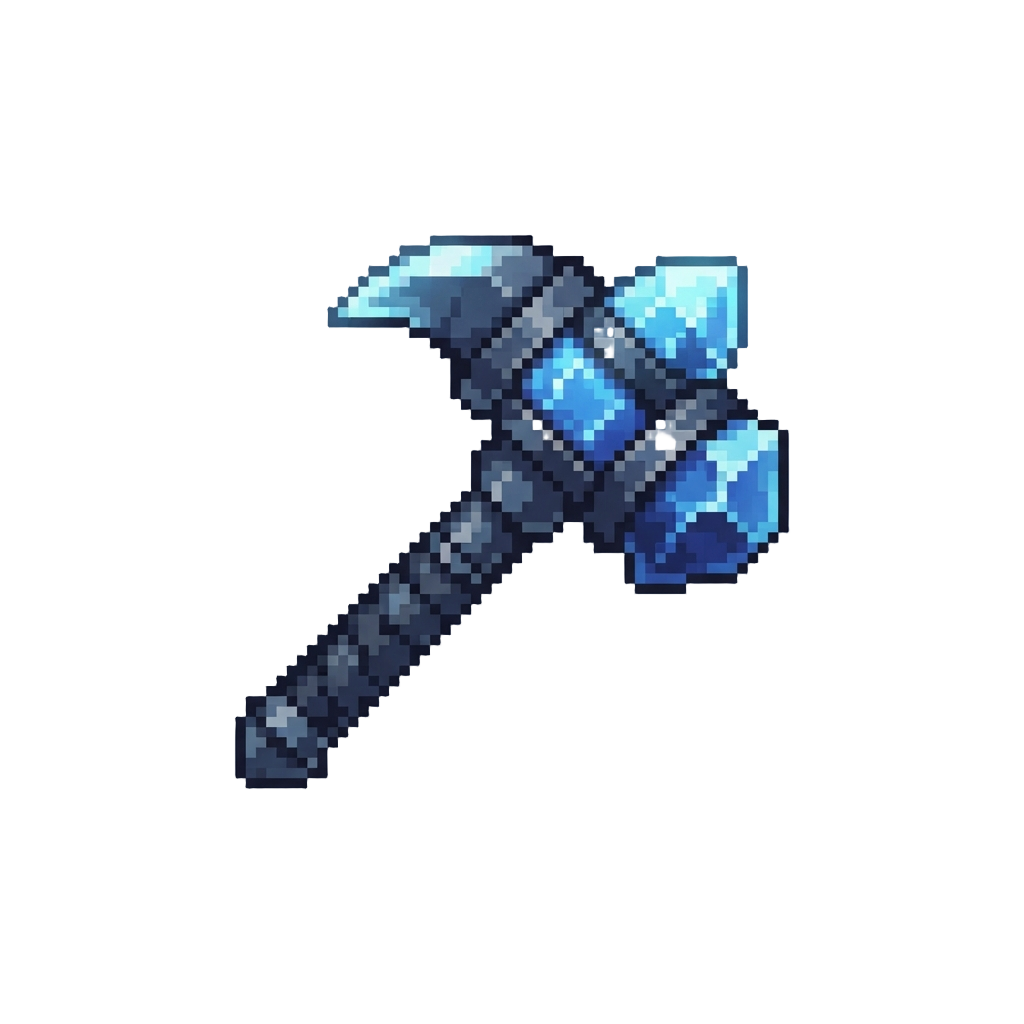 A Storm-forged Crystal Hammer