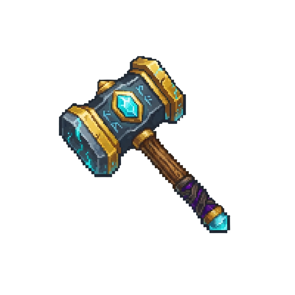 An Enchanted Battle Mallet
