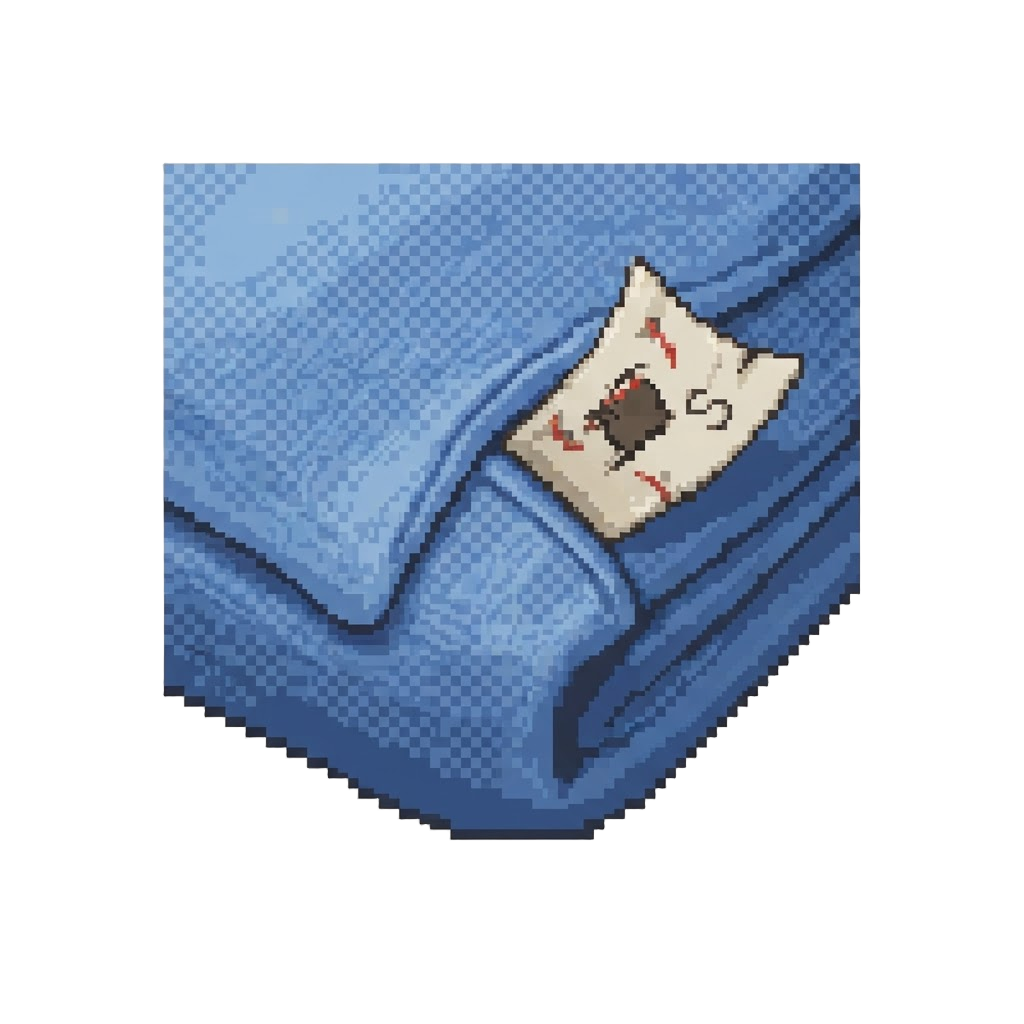 An Itchy Tag Sticking Out of the Blanket
