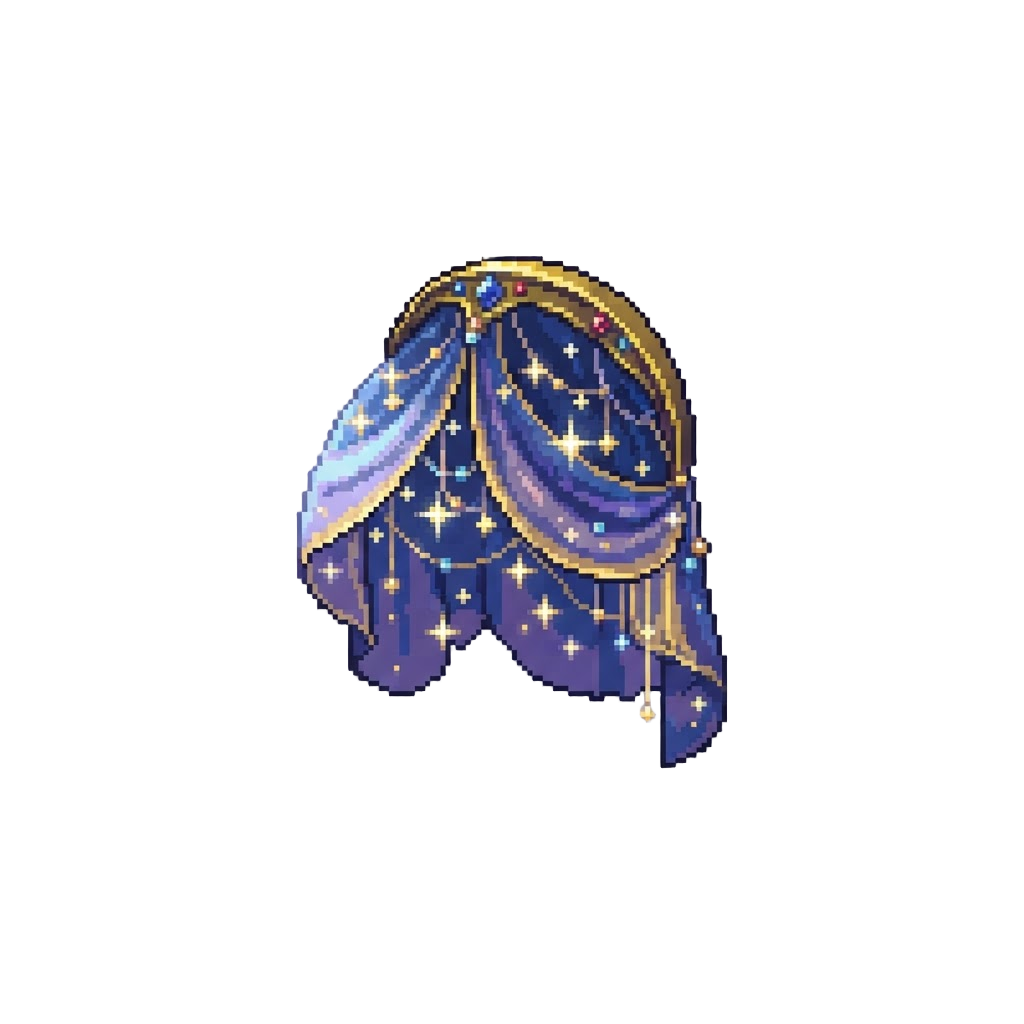 A Sparkling Floating Star Canopy
