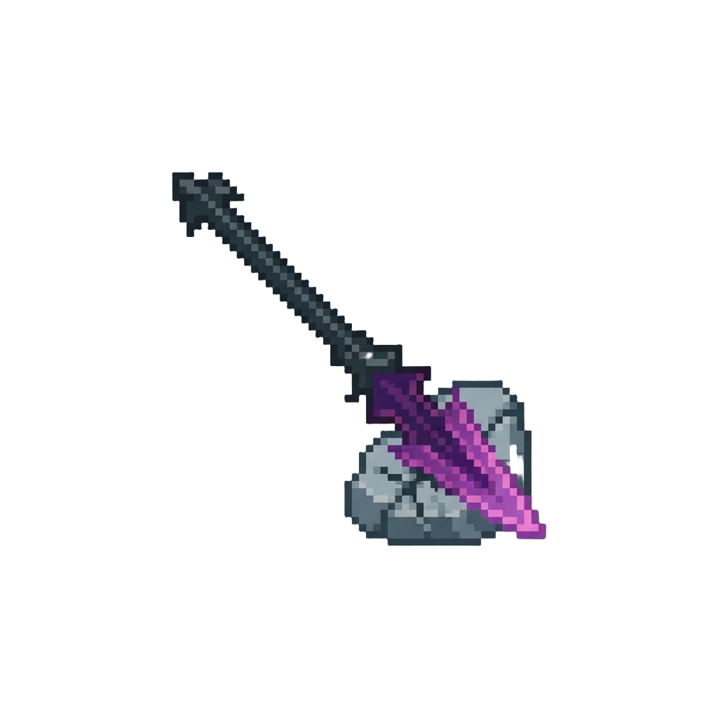 Glowing Shadow Spear Impale