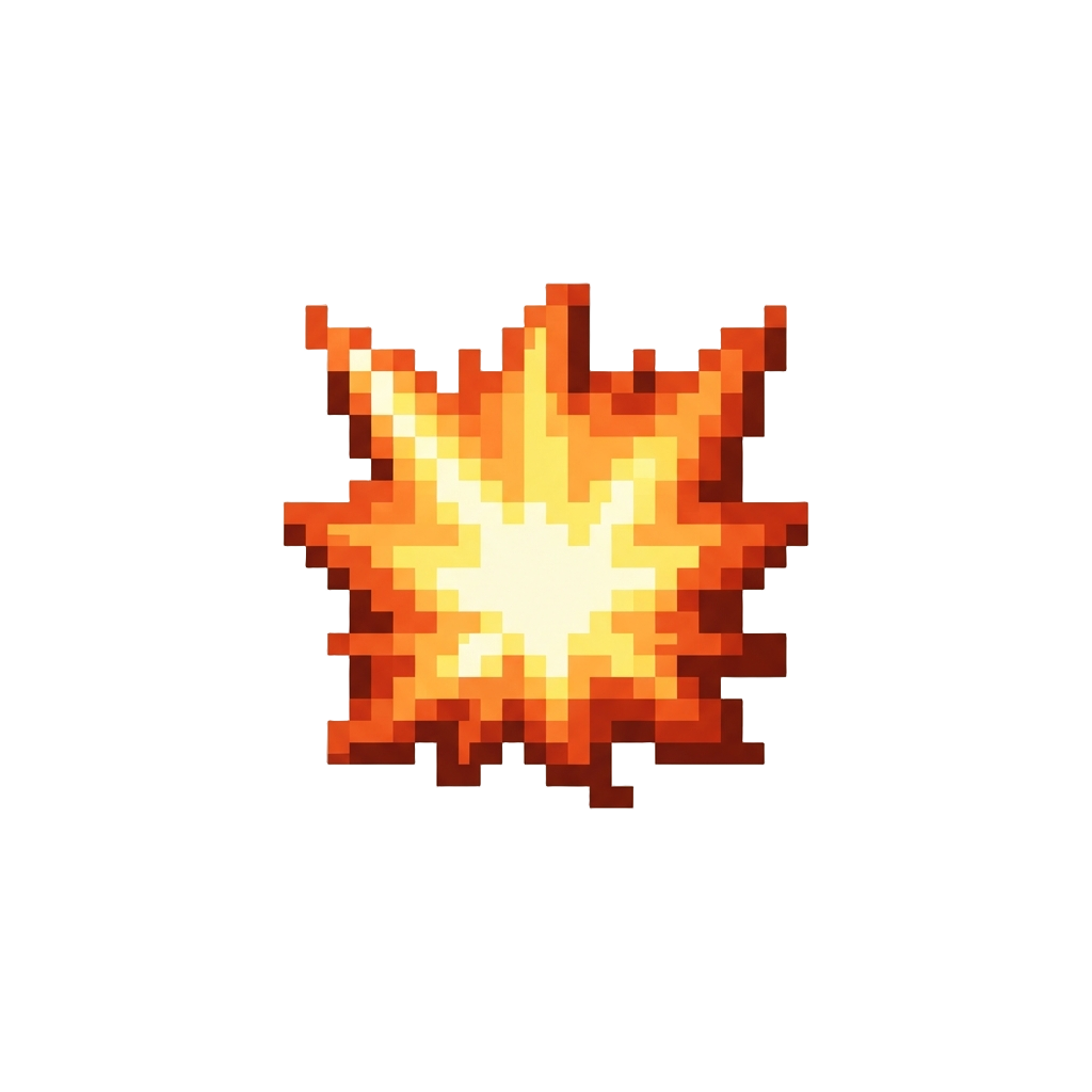 A Fiery Sun-burst Explosion
