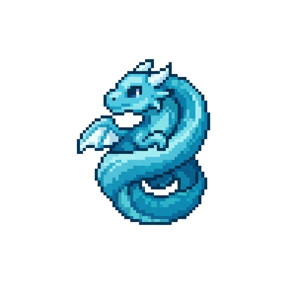 A Swirling Water-spout Baby Dragon