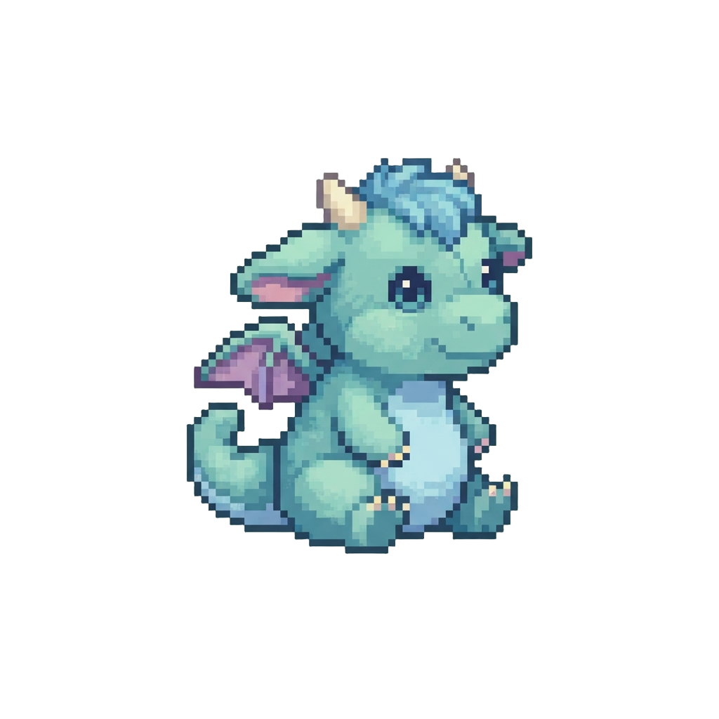 A Soft Plush-like Baby Fairy Dragon