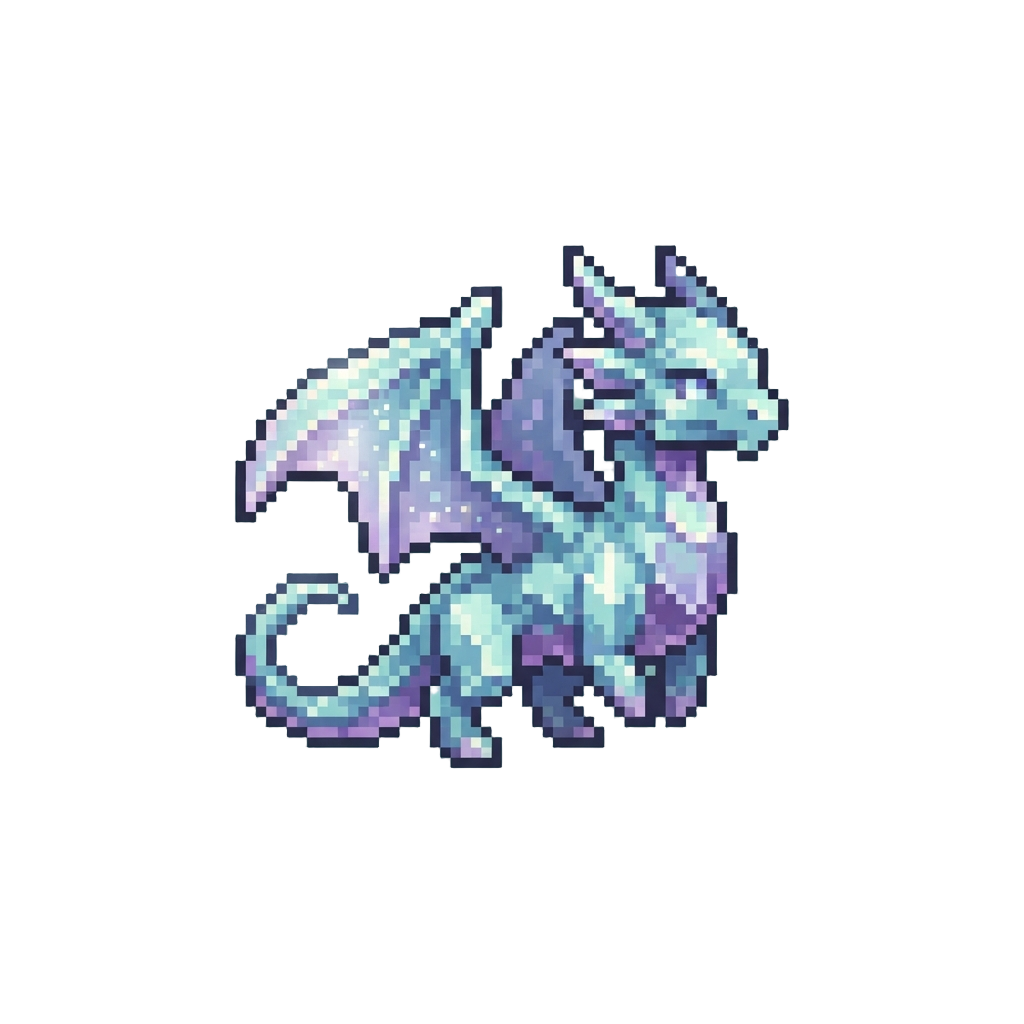 A Shimmering Crystal Fairy Dragon