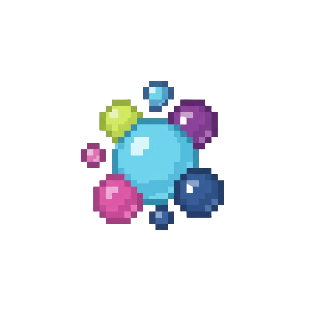 A Tiny Burst of Colorful Bubbles