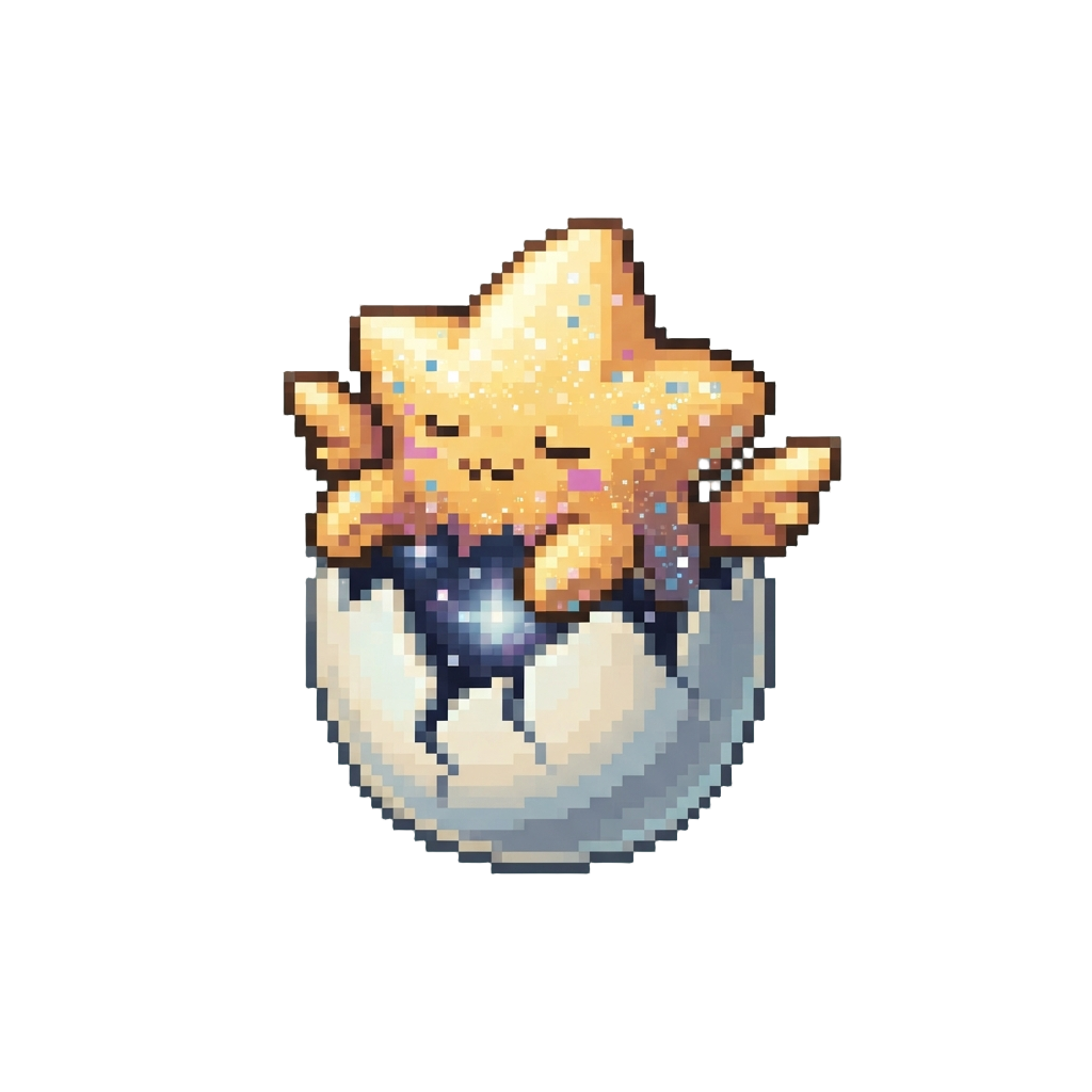 A Glitter-dusted Star Hatchling
