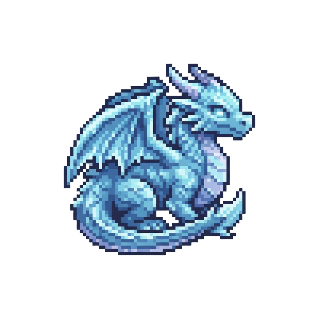 A Frost-sparkle Ice Dragon