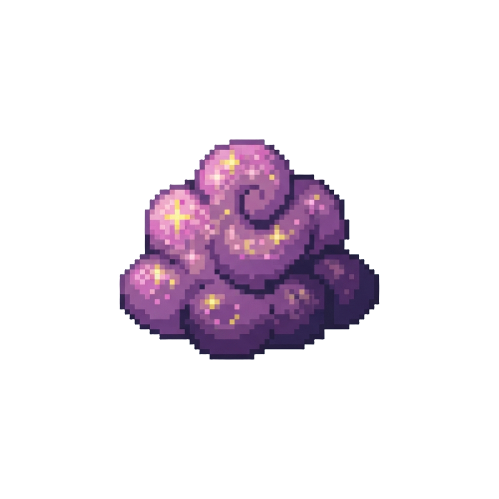 A Pile of Sparkly Glitter Smoke