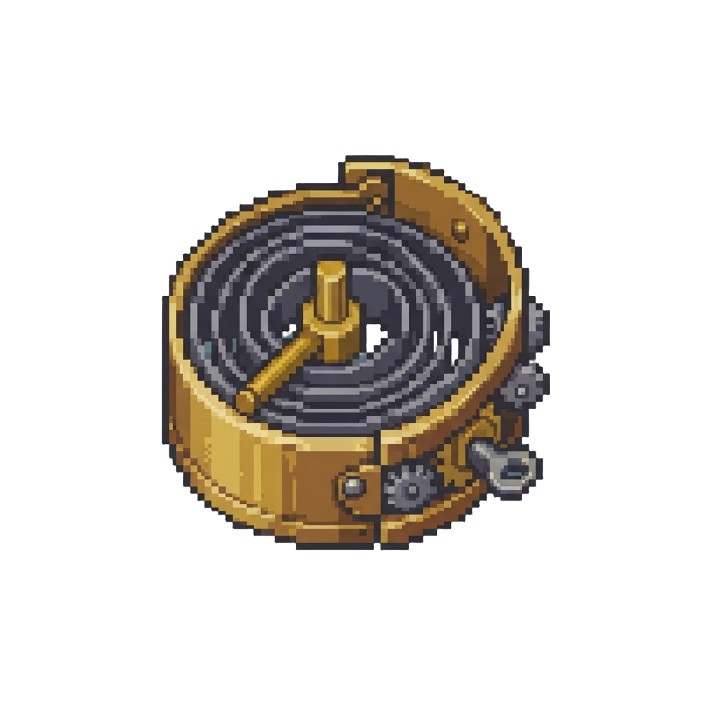 A Winding Clockwork Spring Mechanism