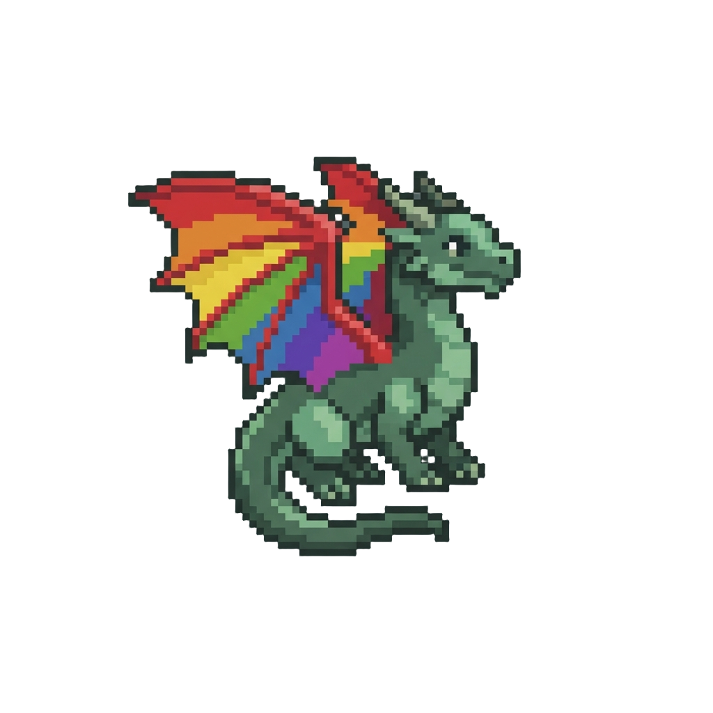 A Miniature Rainbow-winged Dragon