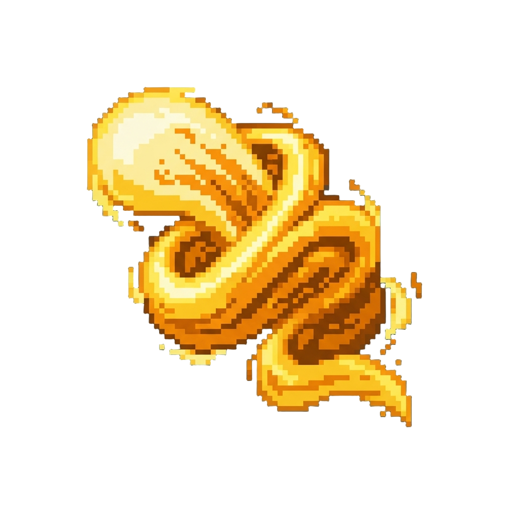 A Blazing Golden Plasma Stream