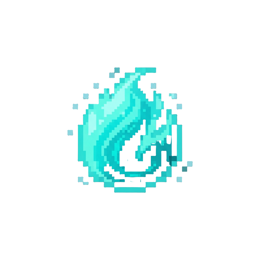 A Luminous Cyan Energy Aura