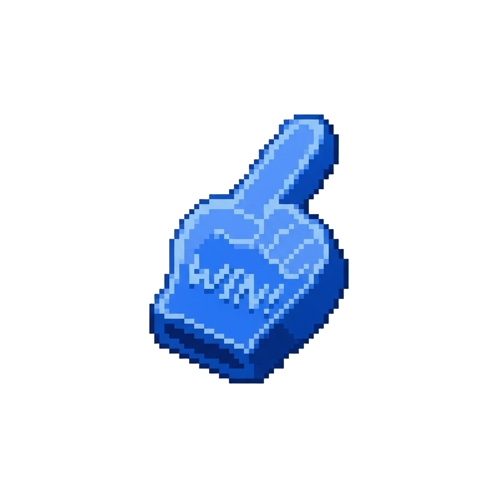 A Miniature Foam Finger