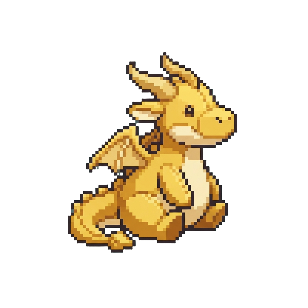An Enormous Golden Dragon Plush