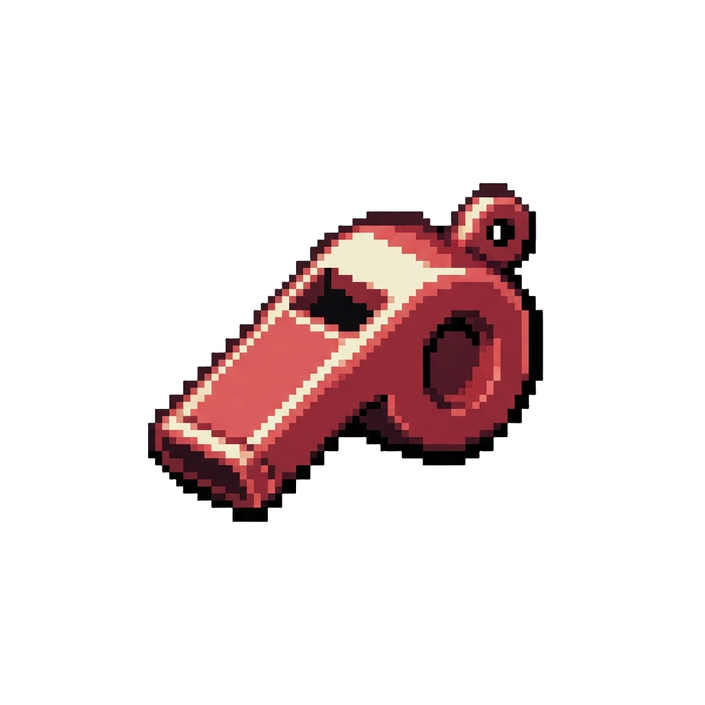 A Mini Plastic Whistle