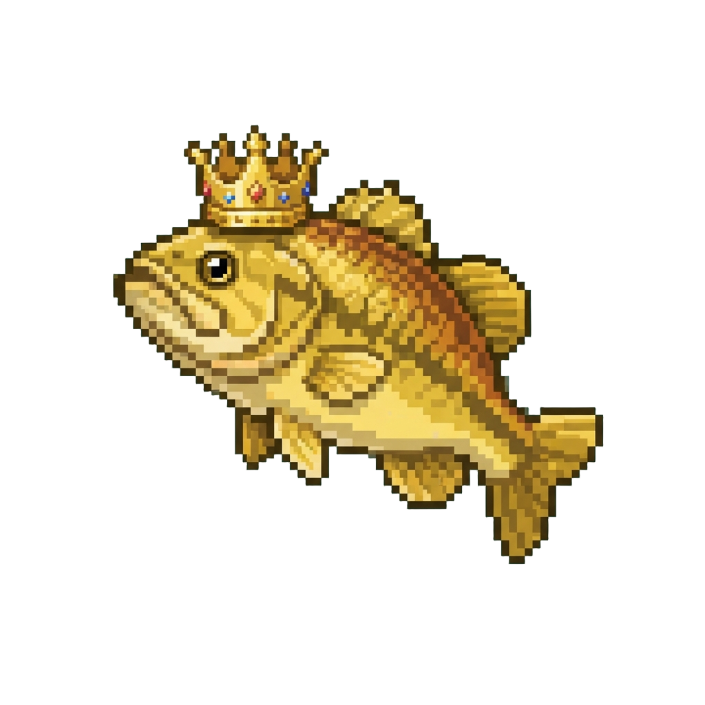 A Golden Crown-wearing Bass