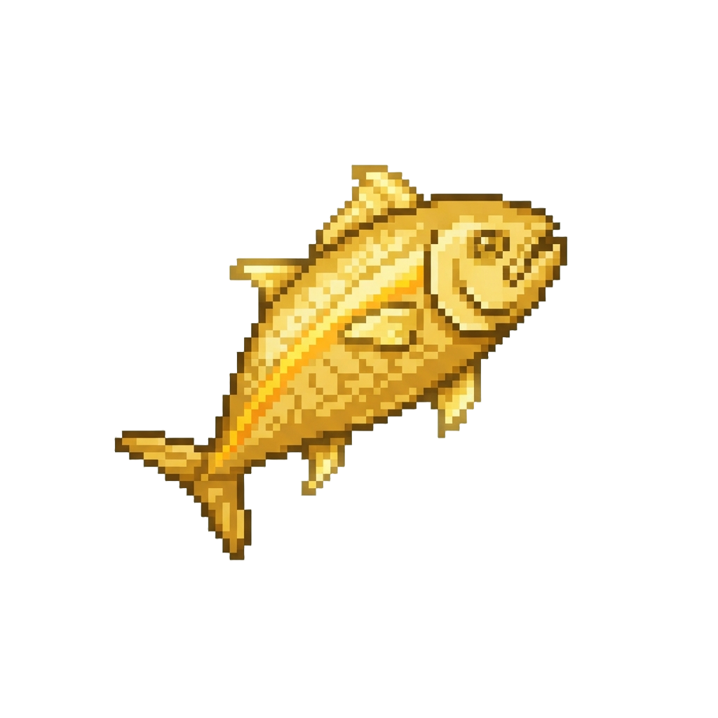 A Giant Glowing Golden Tuna