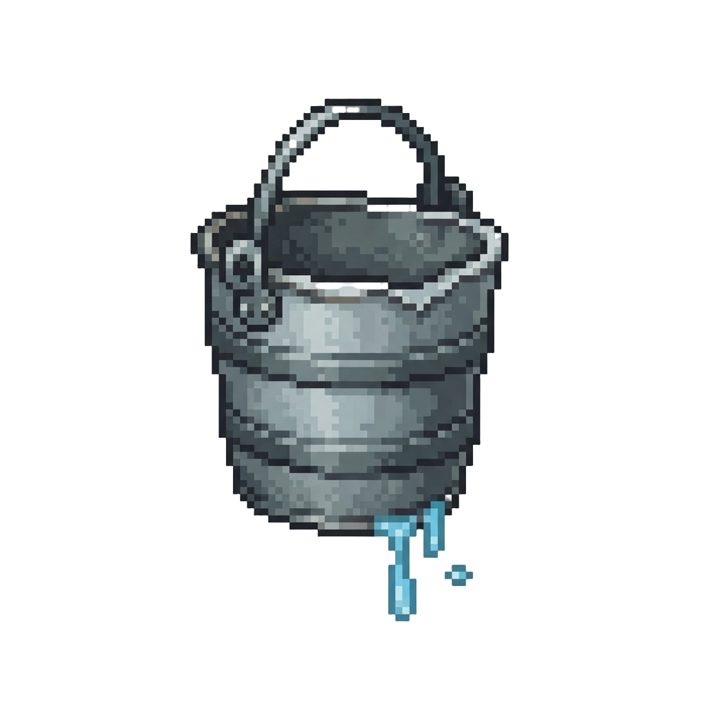 A Dripping Old Tin Bucket