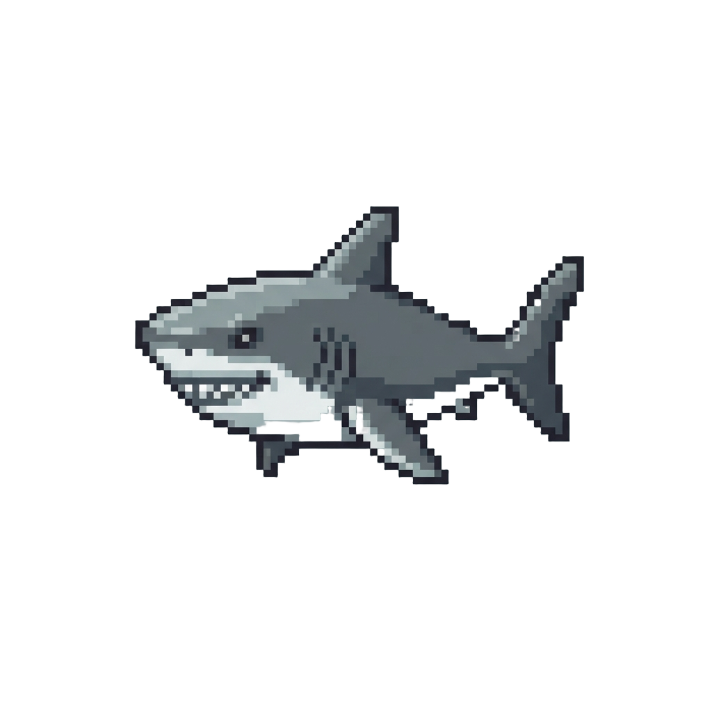 A Giant Razor-toothed Great White Shark