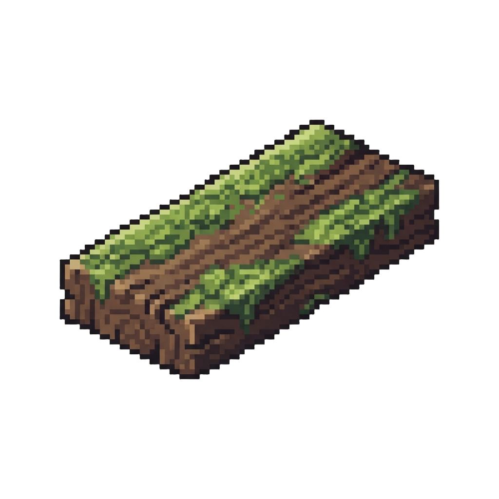 A Mossy Wooden Plank