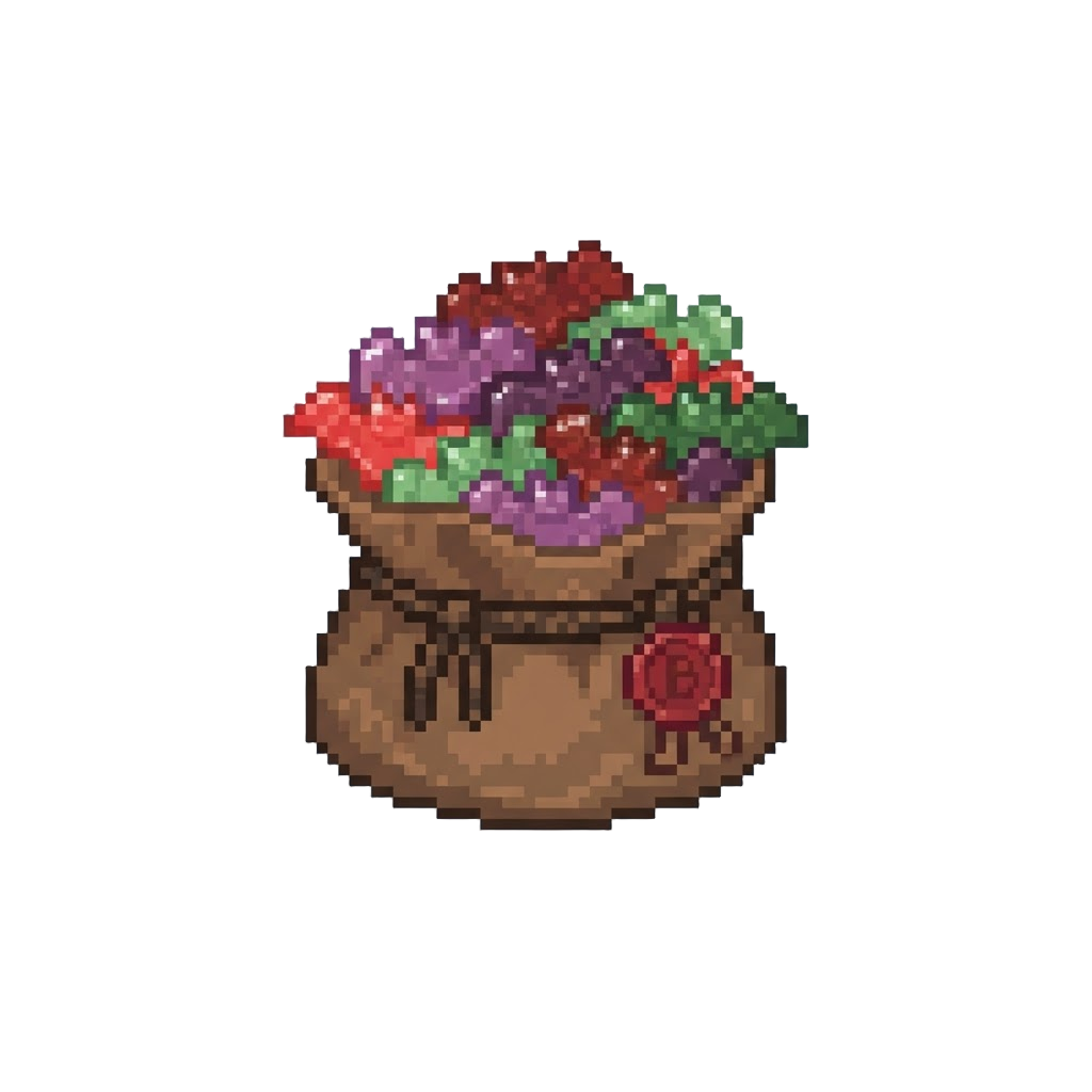 A Overflowing Bag of Gourmet Gummy Bats