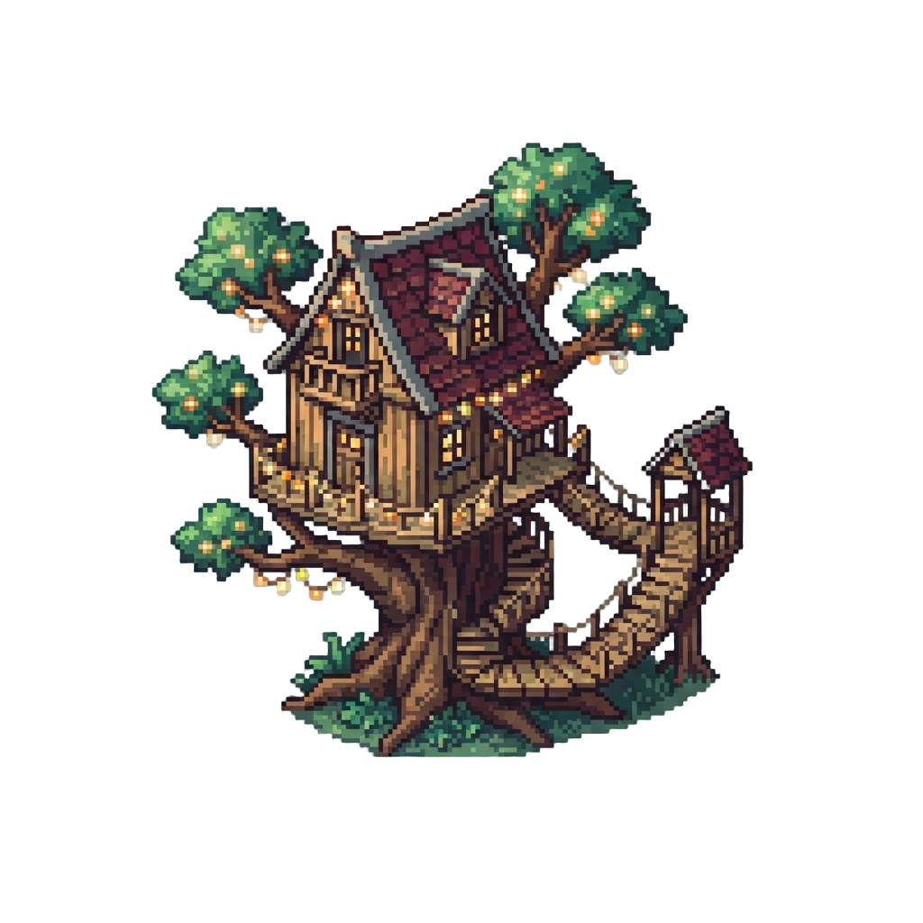A Fairy-lit Treehouse Estate