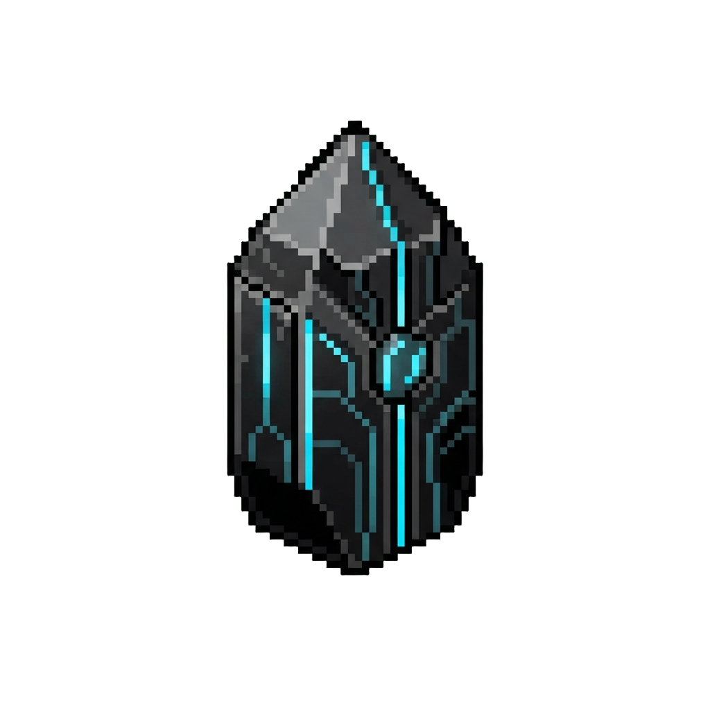 An Obsidian High-tech Monolith