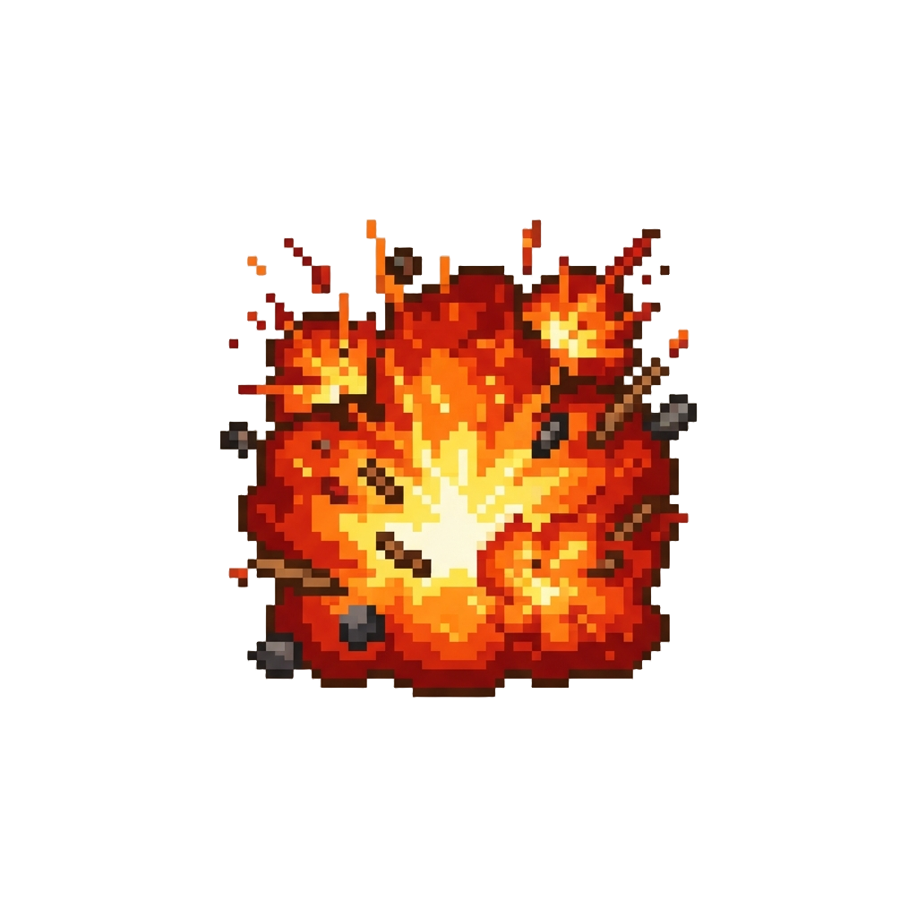 A Chain-reaction Mega Tnt Explosion
