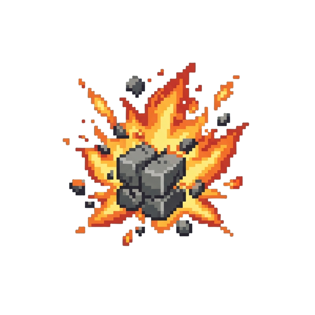A Fiery Block-burst Annihilation