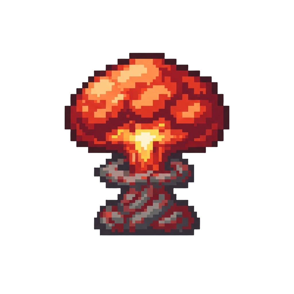 A Giant Redstone Nuclear Mushroom Cloud