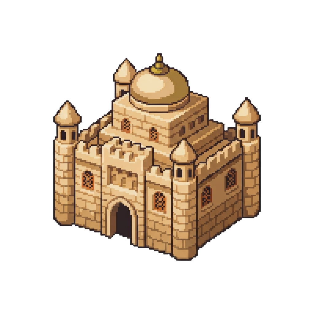 A Desert Sandstone Palace