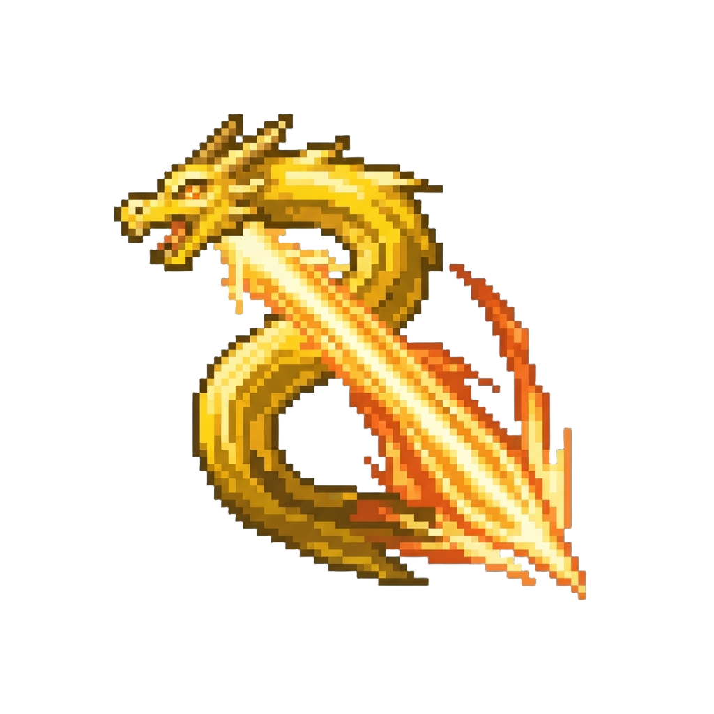 A Radiant Golden Dragon-blade Slash That Splits the Screen