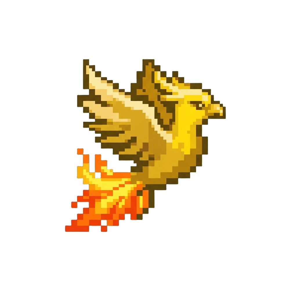 A Radiant Golden Phoenix Aura