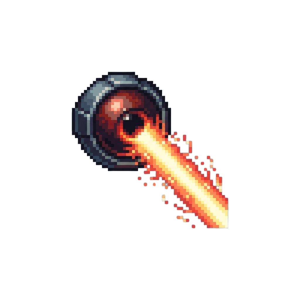 A Blinding Dark-eyeball Laser Beam