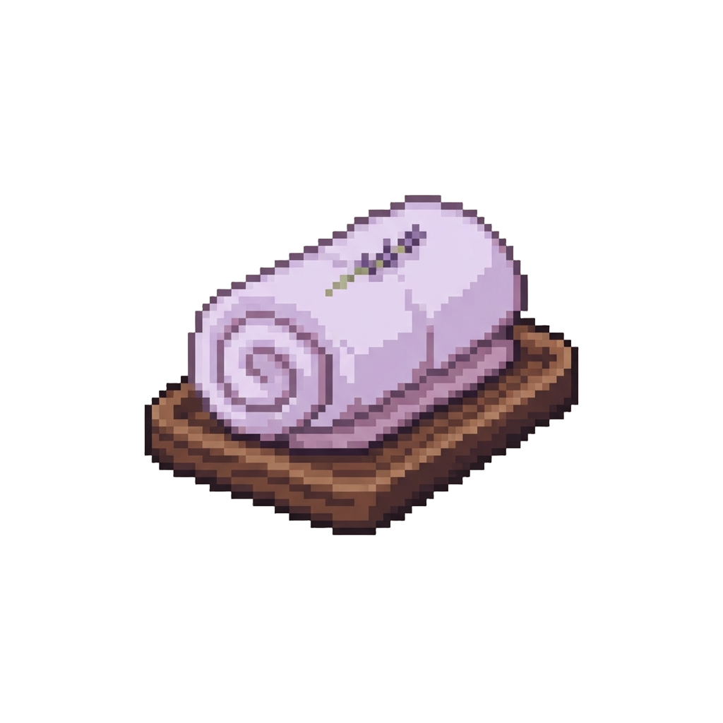 A Cozy Warm Scented Facial Towel on a Wooden Tray