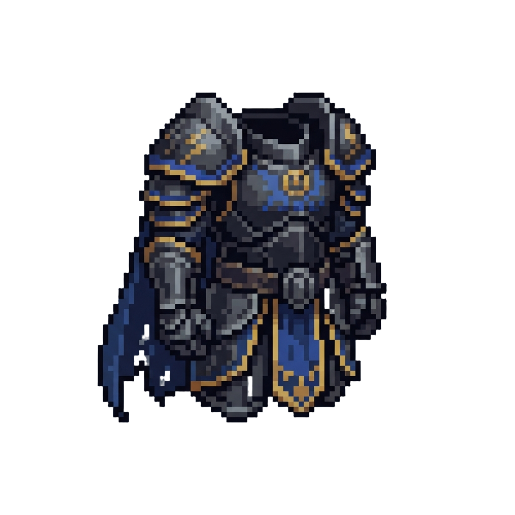 Dusk-herald Shadow-plate Thor Armor Blended with @image1's Character Attire