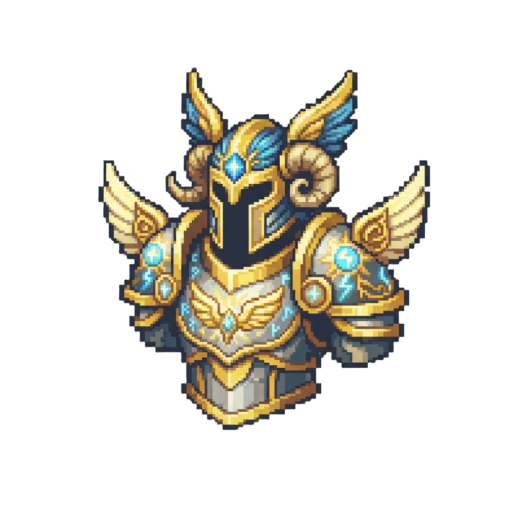 Zenith Sun-god Radiant Thor Armor Merged with @image1's Character Design