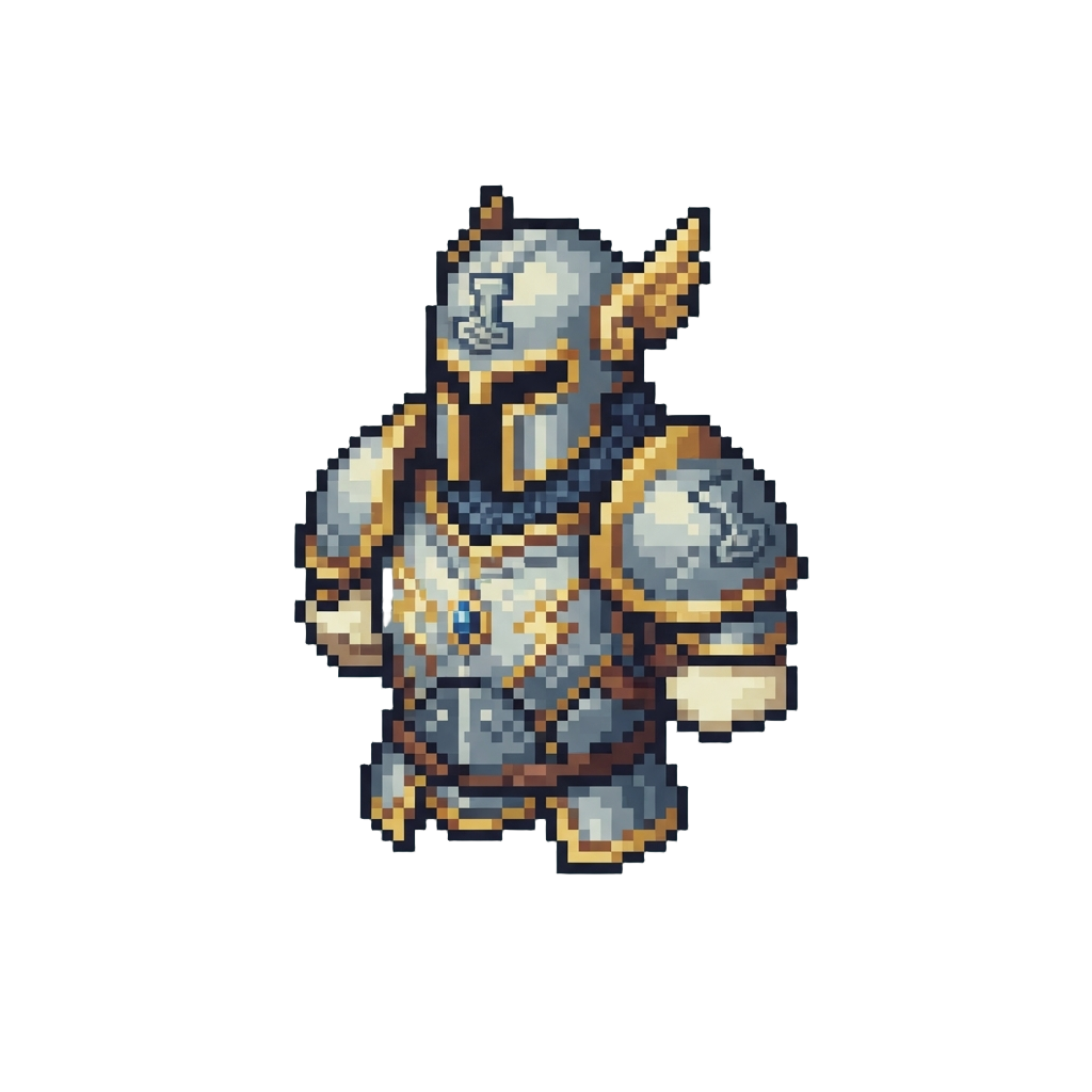 Blessed Warrior Light-plate Thor Armor Matching @image1's Personal Design