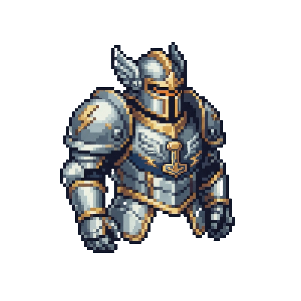 Shining Aegis Defender Thor Armor Adapted to @image1's Signature Outfit