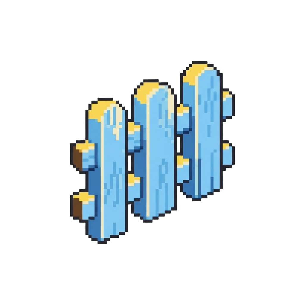 A Colorful Cartoonish Picket Fence