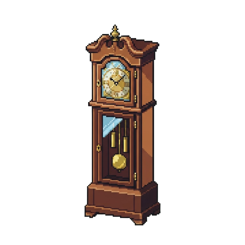 A Tall Vintage Grandfather Clock