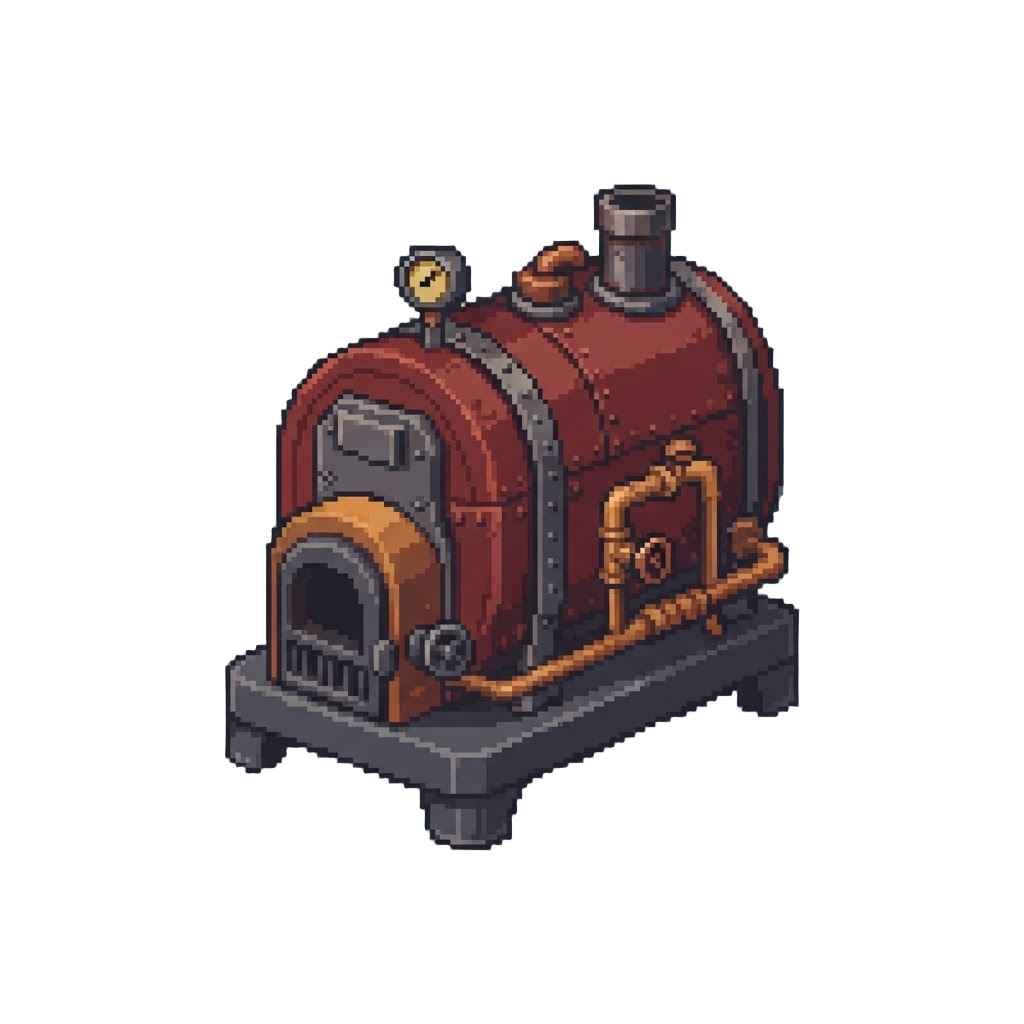 A Massive Industrial Boiler Unit