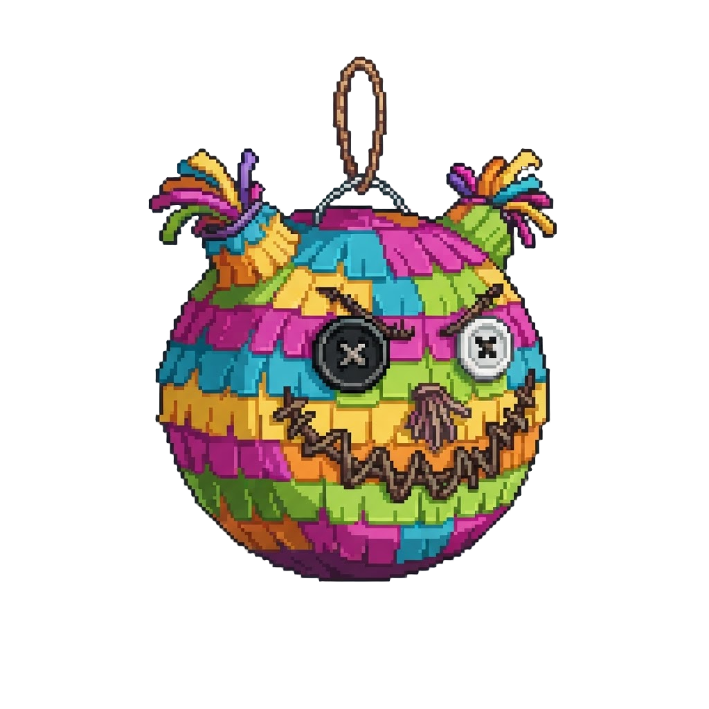 A Creepy Smiley Face Pinata